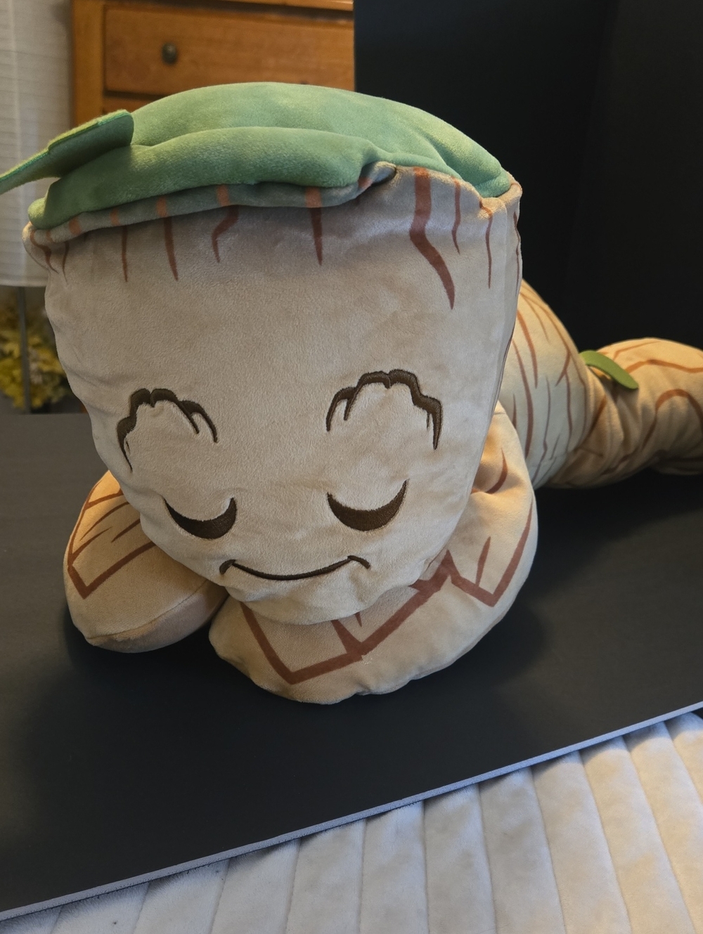 Marvel Groot Plush Character Pillow - Green and Tan